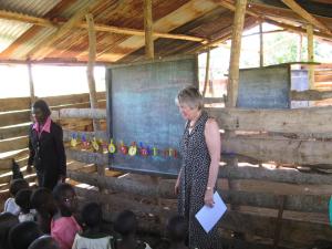 I made teaching materials which they soon adapted to