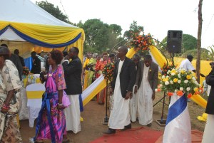 50 Finding our seats opposite to the brides family.